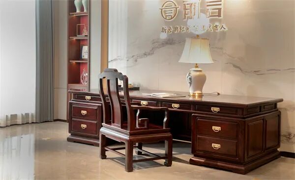 李忠信红木《景程书台》，寻觅世外精神桃源